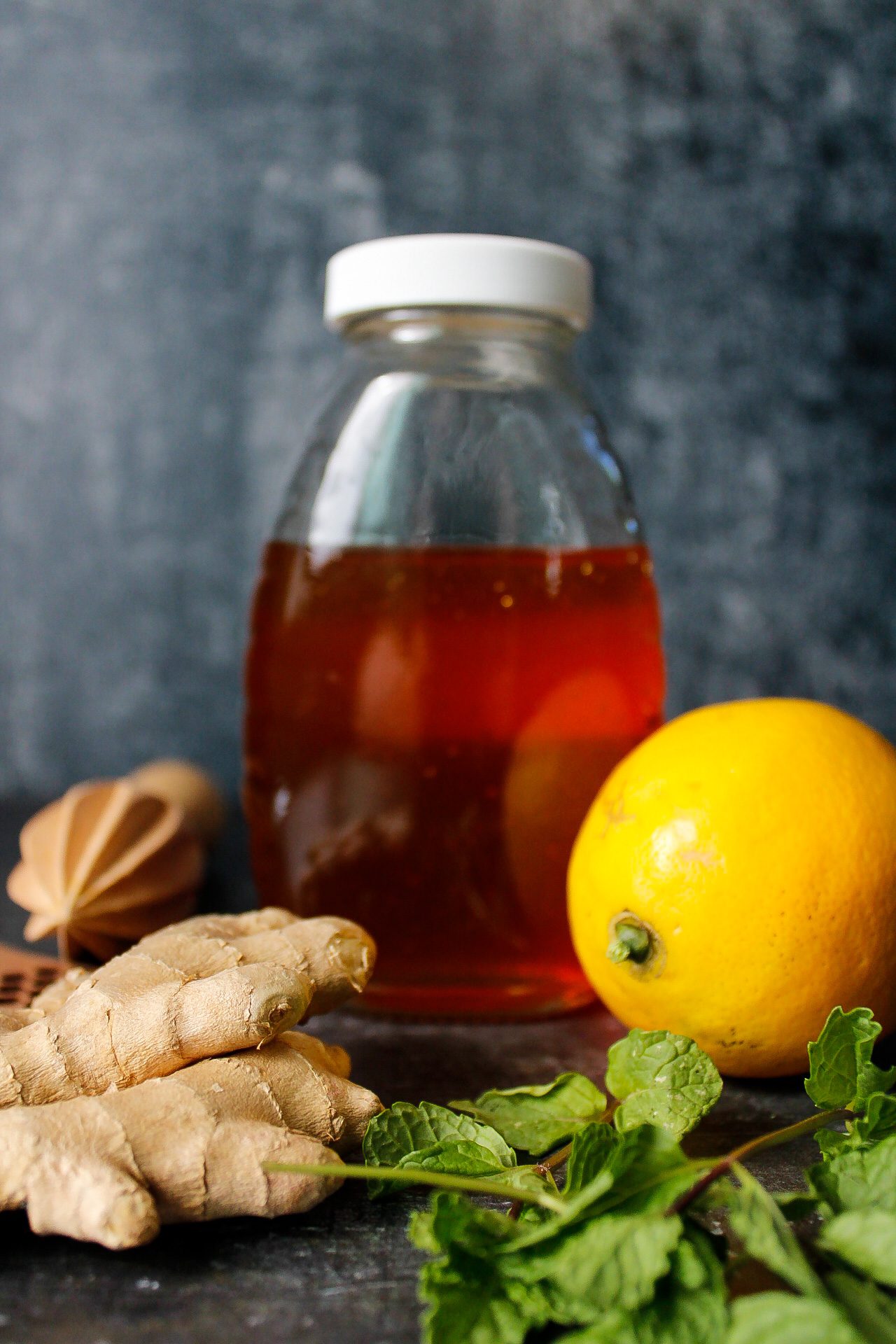 Ginger Mint Tea With Honey And Lemon The Fig Jar