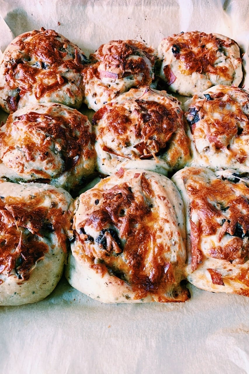 Pepperoni & Olive Rolls