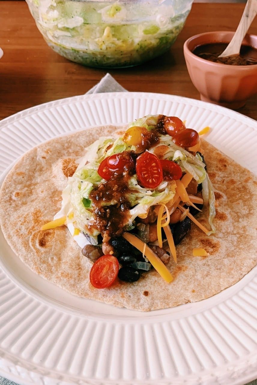 Dad’s Easy Tacos with Black Beans