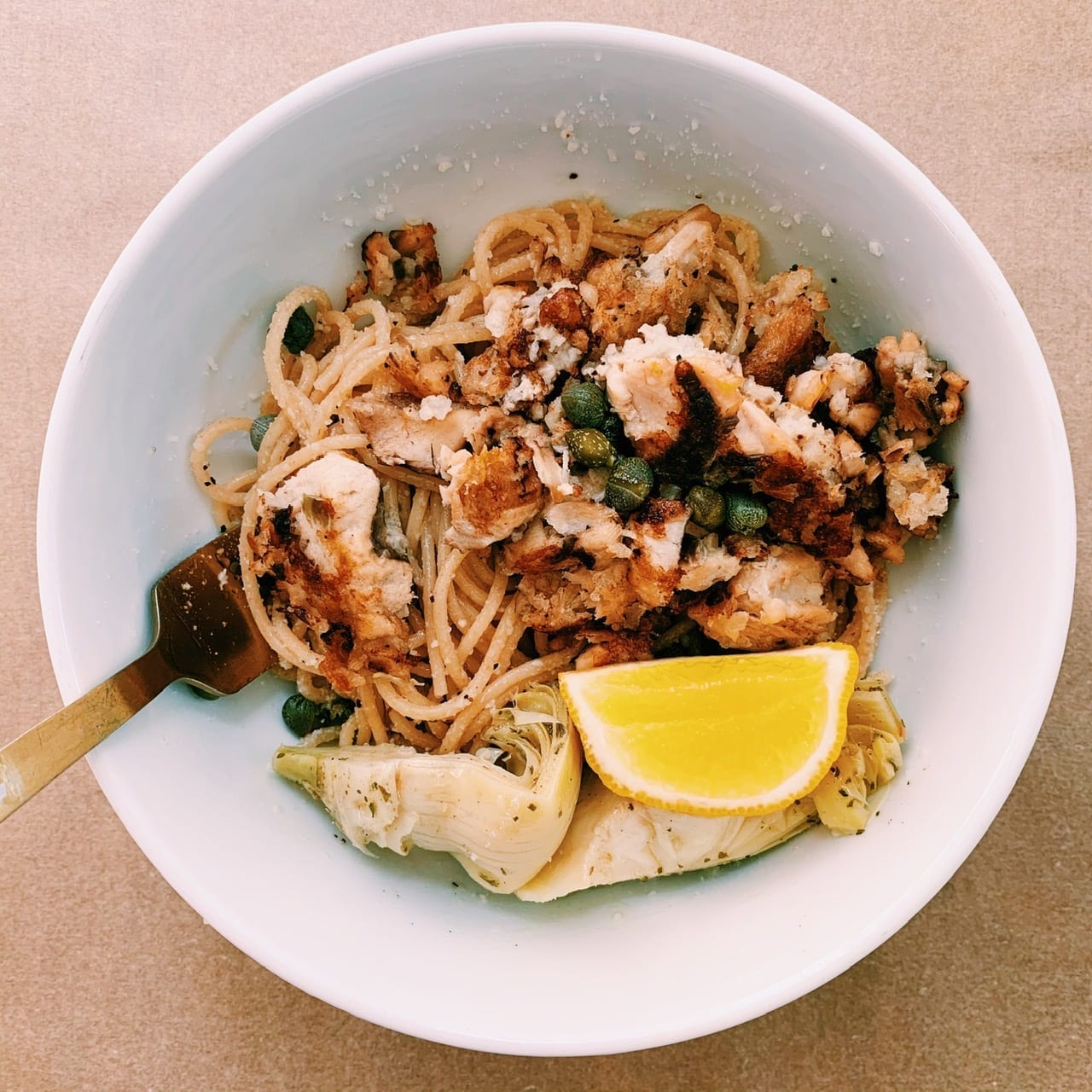 Canned Salmon Pasta