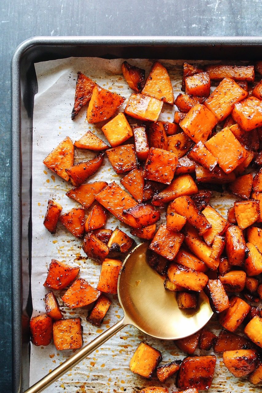 Sweet and Spicy Roasted Butternut Squash - The Fig Jar