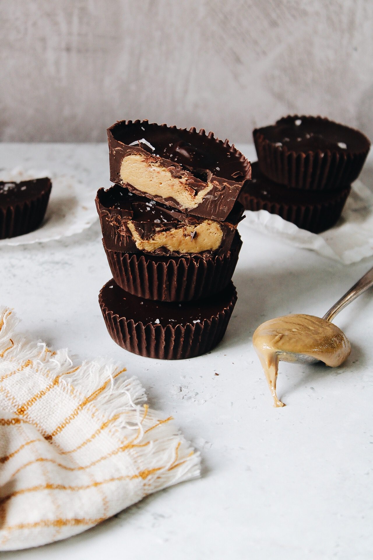 Dark Chocolate Covered Sunflower Seed Butter Cups - The Fig Jar