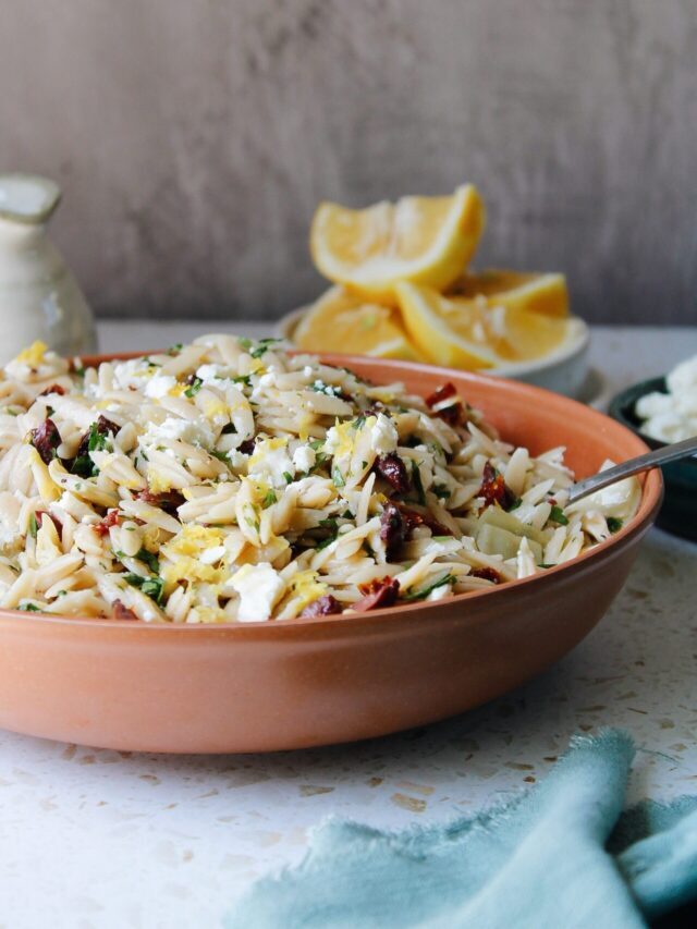 Lemon Orzo Pasta Salad