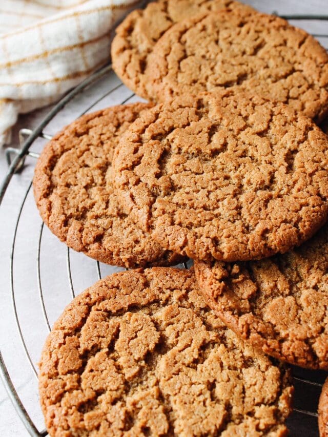 sunbutter cookies on an antique cooling rack