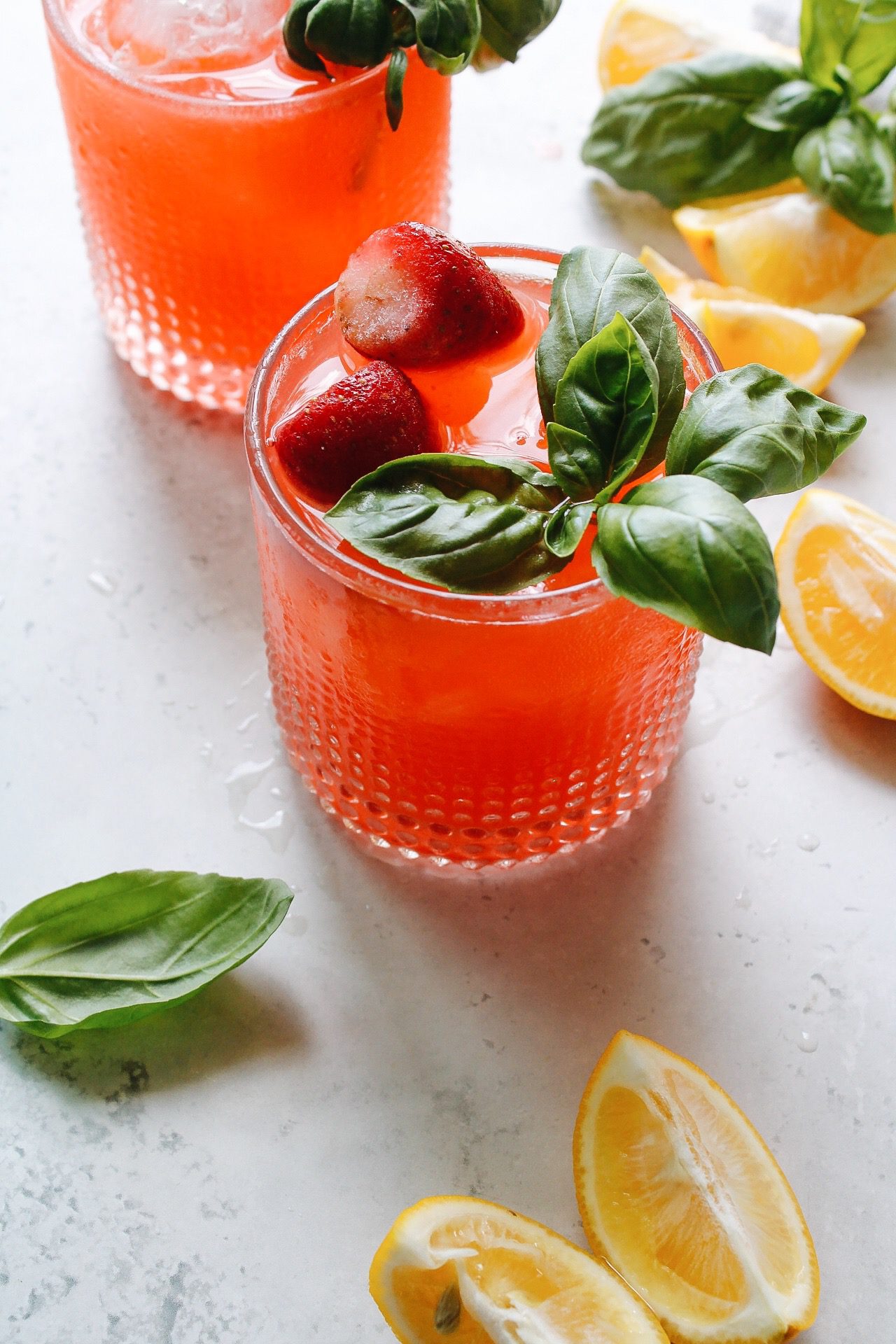 Strawberry Basil Lemonade