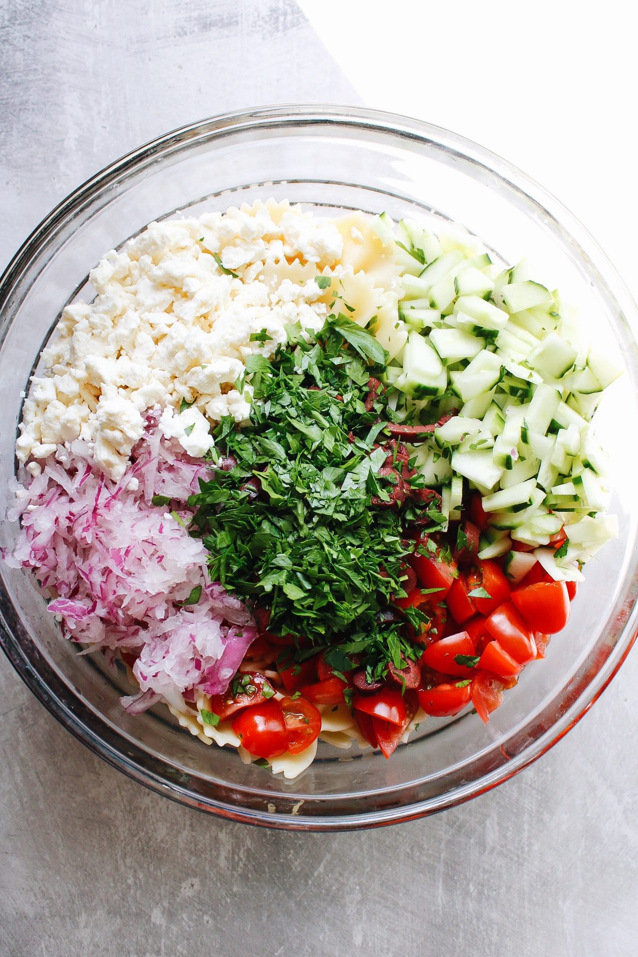 Easy Mediterranean Pasta Salad Recipe - The Fig Jar