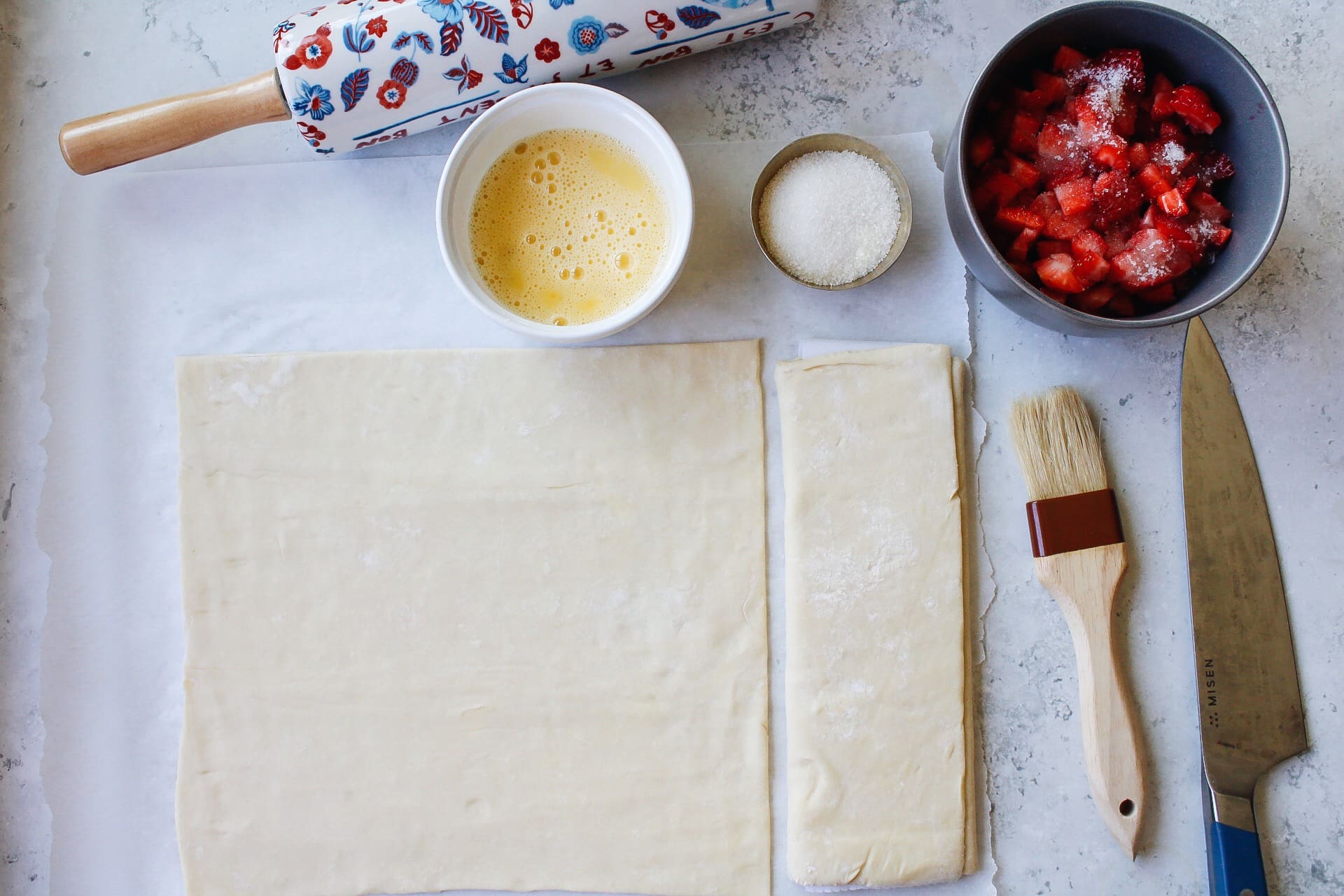 Strawberry Puff Pastry Turnovers - The Fig Jar