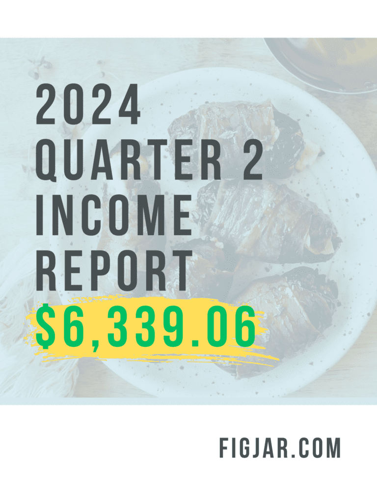 graphic with quarter 2 income