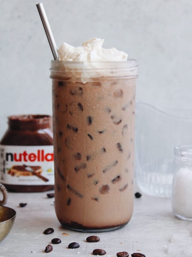 EASY NUTELLA LATTE (ICED OR HOT)
