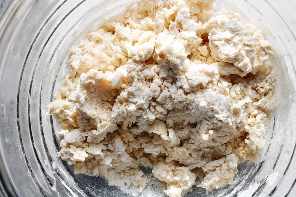 crumbly scone dough