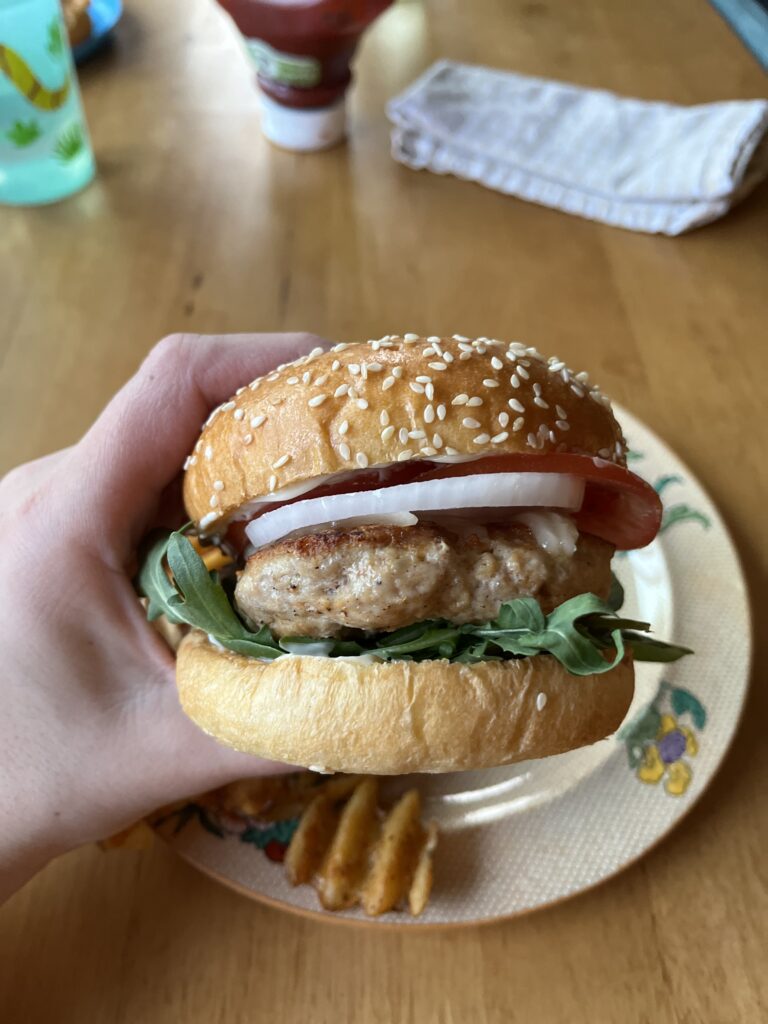 aldi meal plan chicken burger